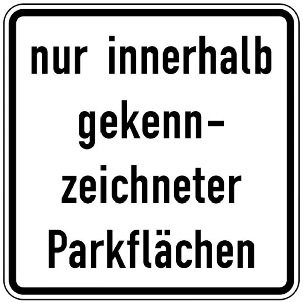 Stone HGS alleen binnen gemarkeerde parkeervakken nr. 1053-52, 420x420mm /RA1/Alform, 1053-52-112