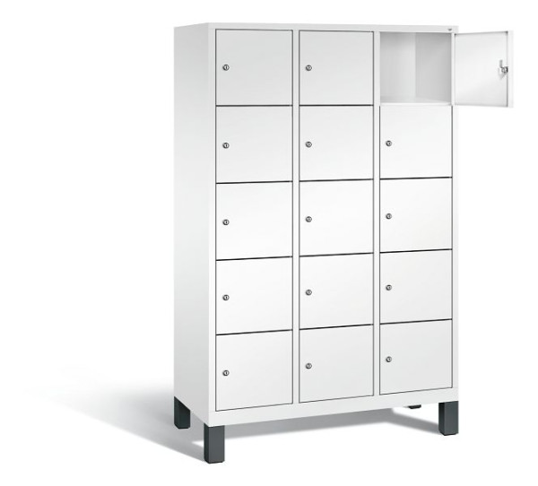 C+P lockerkast Evolo, H1850xB1200xD500mm, kleur: verkeerswit, 48010-325 S10081