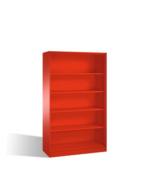 C+P bureauplank Asisto, H1980xB1200xD435mm, kleur: vuurrood, 5 niveaus, 140001-000 S10020