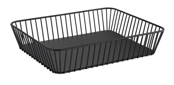 APS GN 1/2 mand -URBAN-, 32,5 x 26,5 cm, hoogte: 7,5 cm, metaal, zwart, met antislipvoetjes, 30415