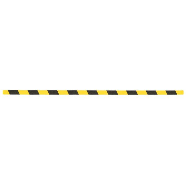 m2 Easy Clean antislipbekleding, zwart/geel, losse stroken 25x1000mm, VE: 10 stuks, M3WV100252