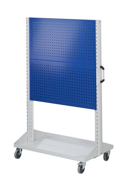 ANKE geperforeerde metalen basispanelen voor auto's; 1250 x 720 x 1950 mm; RAL 7035/5010; met 4 x geperforeerde metalen panelen (2 x per zijde), 962.162