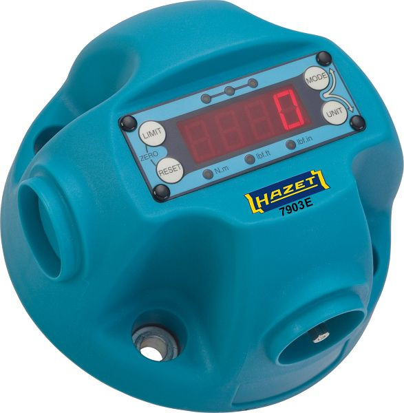 HAZET-koppeltester, elektronisch, 1-25 Nm, Nm min-max: 1-25 Nm, massieve zeshoek 6,3 (1/4 inch), 7903E