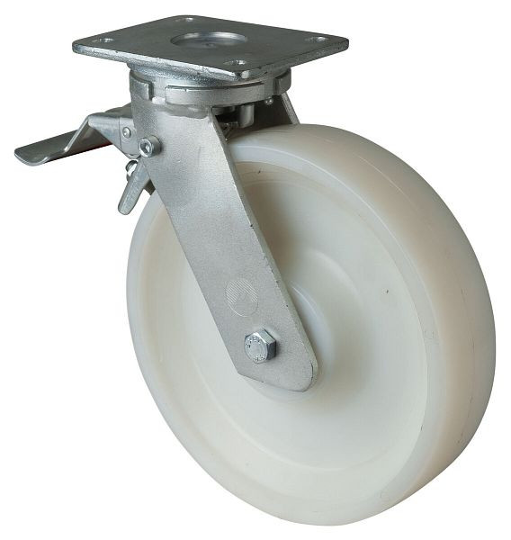 BS Rolls Zwaarlastwiel met wiel/slot, breedte 60 mm, Ø250 mm, tot 1400 kg, loopvlak/wiellichaam kunststof, kogellagers, RR120.B15.250