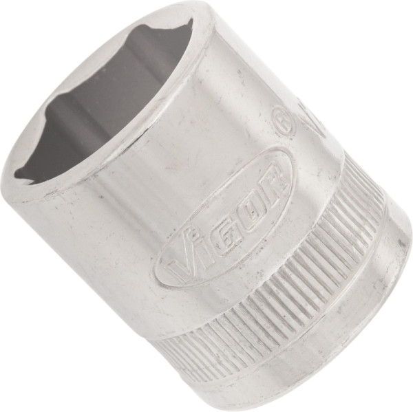 VIGOR dopsleutelinzet, hol vierkant 10 mm (3/8 inch), buitenzeskantprofiel, 16 mm, V2268N