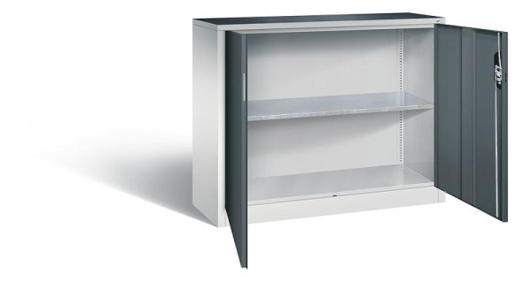 C+P gereedschapskast Acurado, H1000xB1200xD400mm, kleur: lichtgrijs / antracietgrijs, verzonken handgreep, 8830-000 S10263