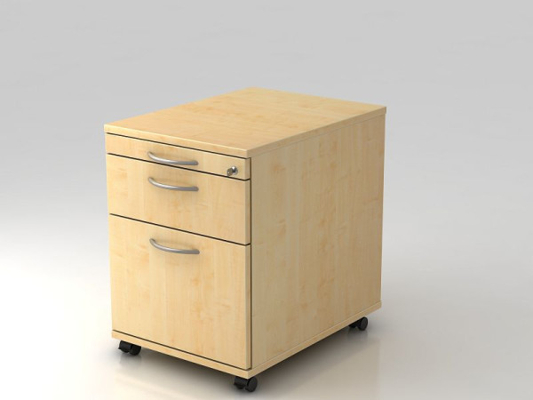 Hammerbacher rolcontainer 58cm, 1 lade, 1HR, slot BM esdoorn, 42,8x58x59 cm, 1/3/6 HE, VAC20/3/3/BM