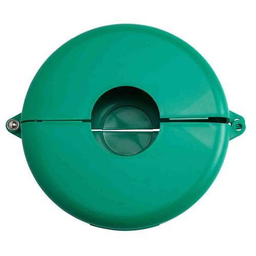 DENIOS afsluitinrichting voor doorstroomkranen, 165 t/m 254 mm, groen, 311952