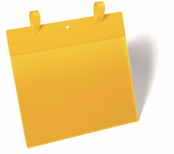 DURABLE netboxtas met klep, geel, A4 liggend, verpakking van 50, 175104