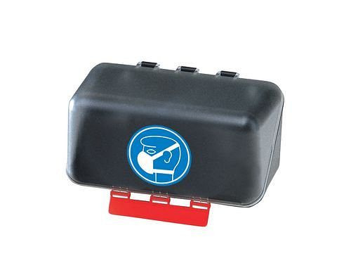 DENIOS minibox voor het opbergen van adembescherming, transparant, 116-481