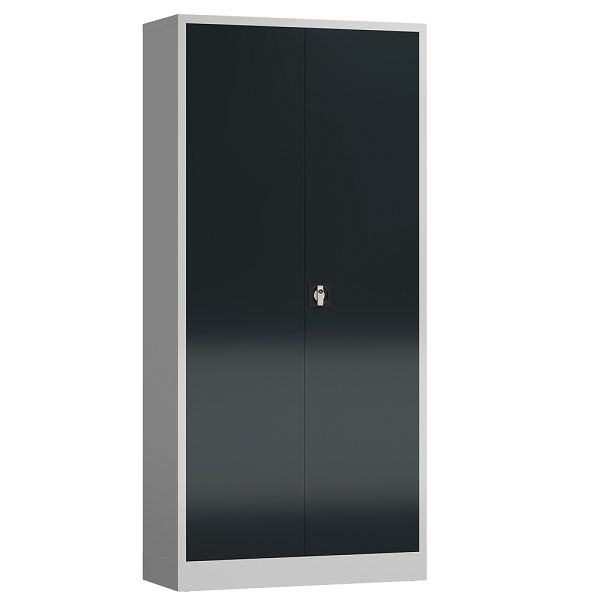 Lüllmann ClassiX draaideurkast, 1945 x 920 x 500 mm, lichtgrijs/antraciet, X-530358