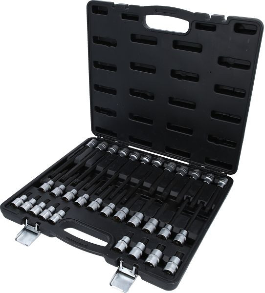 KS Tools 1/2" RIBE® bitdoppenset, 32-delig, kort, lang en extra lang, 911.4520