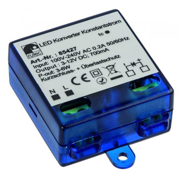 rutec Projekt LED omvormer 700mA 3W - 6W constante stroom omvormer, PHE427