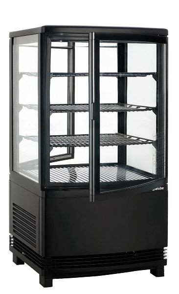 Bartscher mini koelvitrine 58L-SW, inhoud 64 liter, 700358GV1