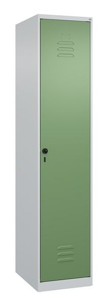 C+P luierkluis Classic PLUS, 1850x400x500mm, 7035/6011, veiligheidsdraaigrendel, 080000-12 S10006
