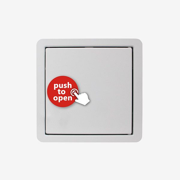 HKW voordeur QUATTRO PUSH SLIM S (wit), 98233