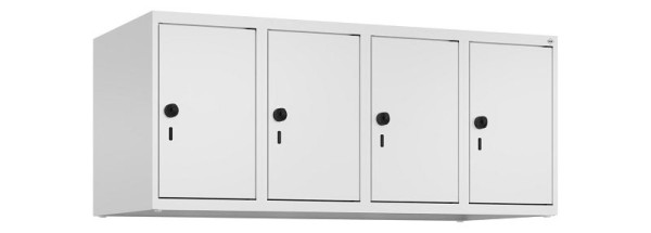 C+P kastopzet Classic PLUS, bovenkast, 9016/9016, veiligheidsdraaisluiting, 500x1200x500mm, 4 vakken, 080090-40 S10014
