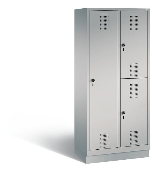 C+P cijferslot Evolo, H1800xW810xD500mm, kleur: wit aluminium, 48620-22 S10040