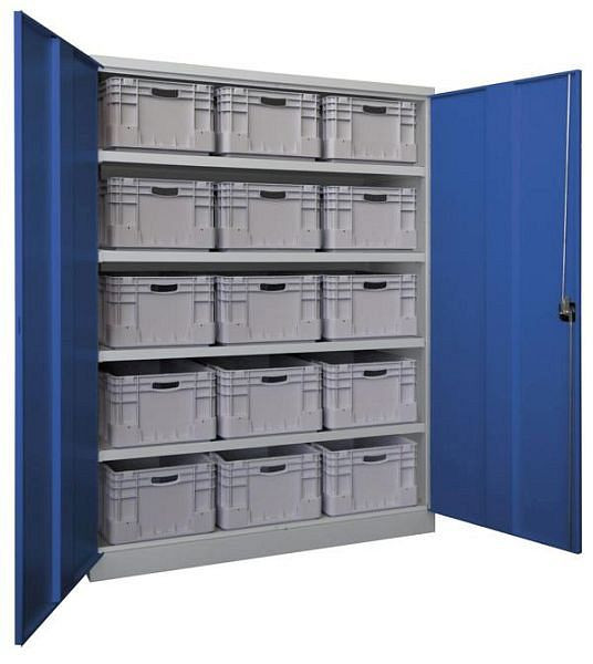 Pavoy Schwerlastschrank 1950/630/1470, Jumbo, Drehgriff, ohne Trennwand, 4 Böden, 36364-147-014-910