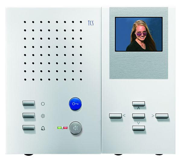 TCS video binnenstation voor handsfree bellen serie IMM met 5 + 5 knoppen, opbouw wit, IMM2300-0140