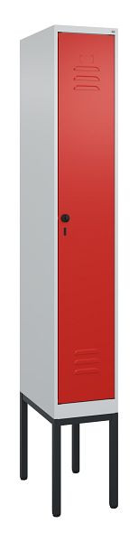 C+P Umkleidespind Classic PLUS, Gestell, 2120x300x500mm, 7035/3020, Drehriegel, 0800307-10 S10002