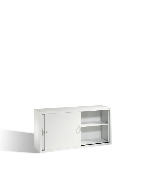 C+P bovenkast Acurado, H790xB1600xD400mm, kleur: lichtgrijs, beugelgreep, 2 niveaus, 2145-00 S10052