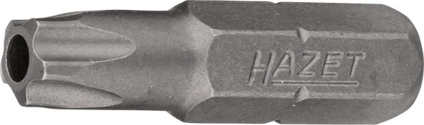 Hazet 5-ster bit, volle zeskant 6,3 (1/4 inch), inwendig 5-ster profiel met spie, 30H, 2225-30H