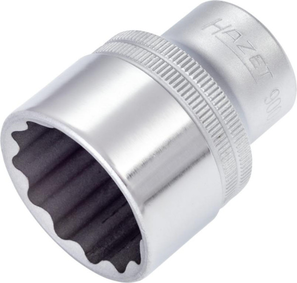 Hazet-dop, bi-hex, hol vierkant 12,5 mm (1/2"), buiten dubbel-hex tractieprofiel, 1,1/8", 900AZ-1,1/8