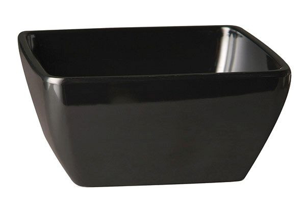 APS kom -PURE-, 25 x 25 cm, hoogte: 12 cm, melamine, zwart, 3,8 liter, 83469