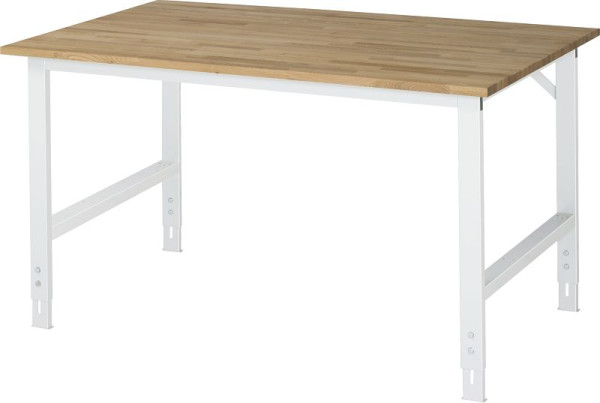 RAU werktafel Tom serie (6030) - in hoogte verstelbaar, massief beuken blad, 1500x760-1080x1000 mm, 06-625B10-15.12