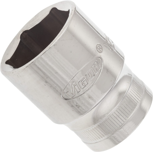 VIGOR dopsleutelinzet, hol vierkant 12,5 mm (1/2 inch), buitenzeskantprofiel, 22 mm, V2568N