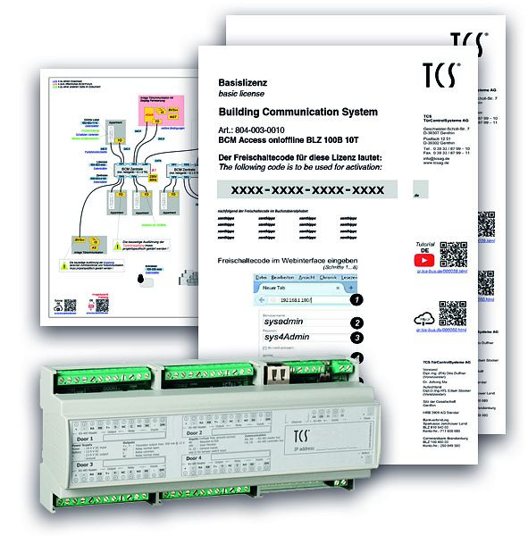 TCS-onderhoudsbundel op afstand voor serie ADX5, 889-003-1001