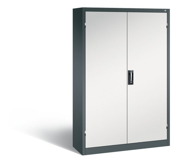 C+P Büro-Drehtürenschrank Acurado, H1950xB1200xT400 mm, Anthrazit/Lichtgrau, 9460-05 S10052