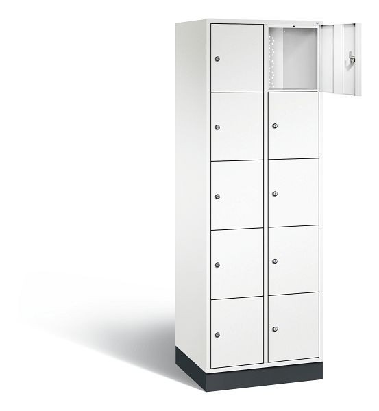 C+P lockerkast Intro, H1950xB620xD490mm, kleur: verkeerswit, 8570-201 S10238