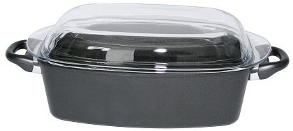 Contacto braadpan, rechthoekig 33 cm gegoten aluminium met anti-aanbaklaag, 5502/330
