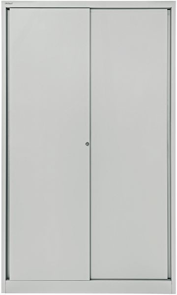 Bisley schuifdeurkast ECO, 4 planken, 5 OH, lichtgrijs, SD12194S645