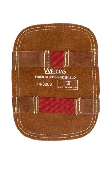 ELMAG hitteafstotend handschild WELDAS 44-3008LB, met voorkant van glasvezel en binnenkant van splitleer, BxL: 15x20 cm, 59160