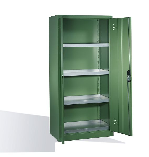 C+P klimaatkast Acurado, H1950xW930xD500mm, kleur: Reseda groen, verzonken handgreep, 8921-315 S10321