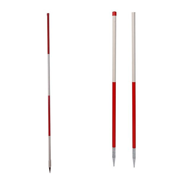 NESTLE Ranging Pole Stalen buis Ronde buispunt, beginnend rood, lengte 2m, VE: 12 stuks, 11101000