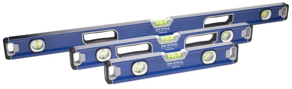 SW-Stahl waterpasset, magnetisch, aluminium, 3-delig, 75000L