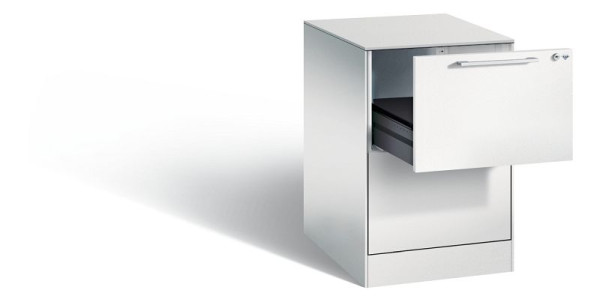 C+P archiefkast Asisto, H710xB440xD600mm, kleur: lichtgrijs, beugelgreep, 146 275-221 S10002