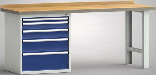 KLW standaard werkbank - 2000 x 700 x 840 mm L x D x H, WS523N-2000M40-E0805