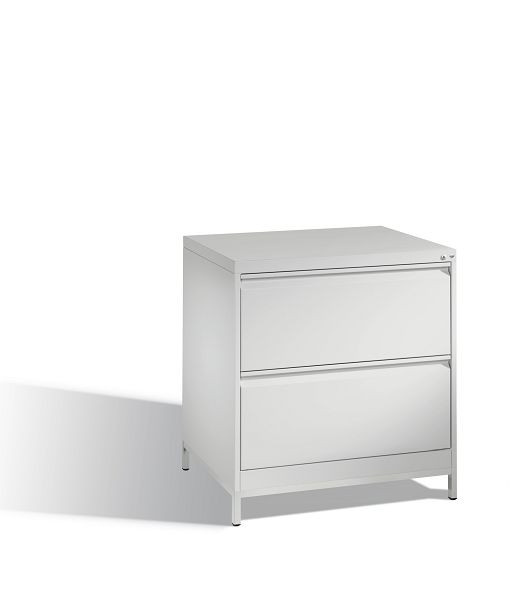 C+P hangmappenkast Acurado, H733xB787xD590mm, kleur: lichtgrijs, handgreep, 12912-312 S10078