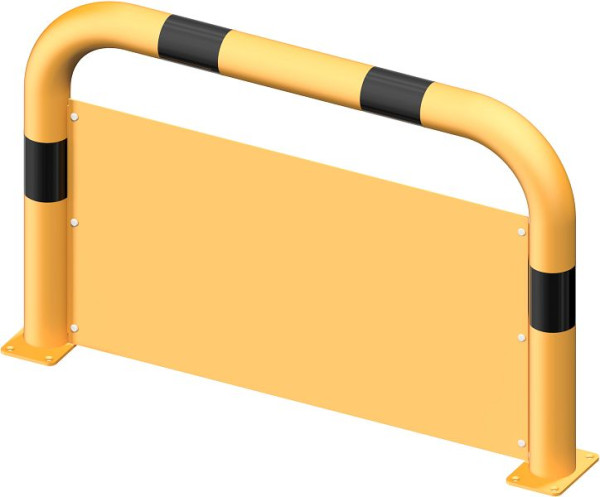 Schaakbeschermbeugel met onderdoorrijdbeveiliging, totale breedte: 1000 mm, 477_33BG