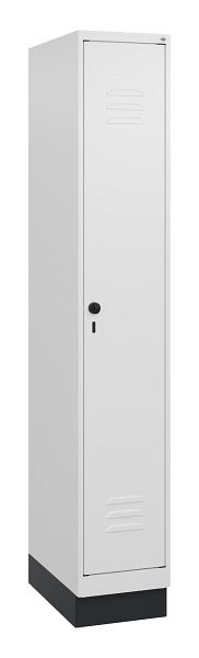 C+P luierkluis Classic PLUS met middenwand, bodem, 1800x300x500mm, 9016/9016, veiligheidsdraaigrendel, 0800207-10F S10014