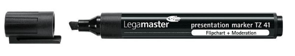 Legamaster TZ41 presentatiemarker zwart, VE: 10 stuks, 7-155001