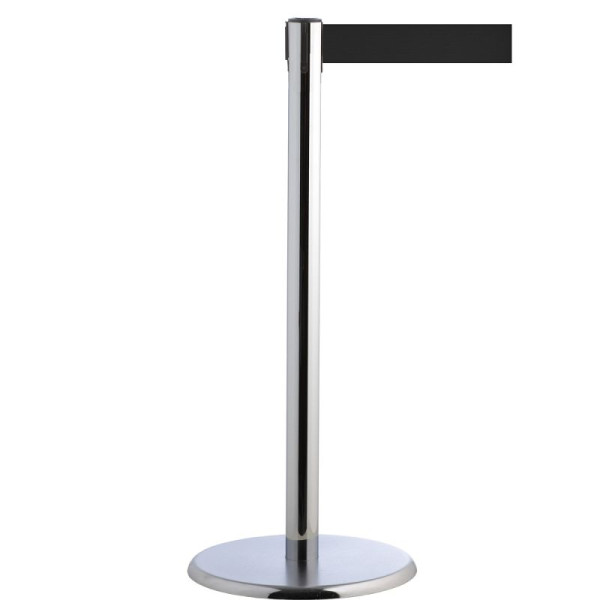 Stein HGS HGS personengeleidingssysteem -P-Line Future-, metaal/verchroomd, zwart, met veiligheidsslot (zelfontgrendelend), riemlengte: 4 m, 15700-0303