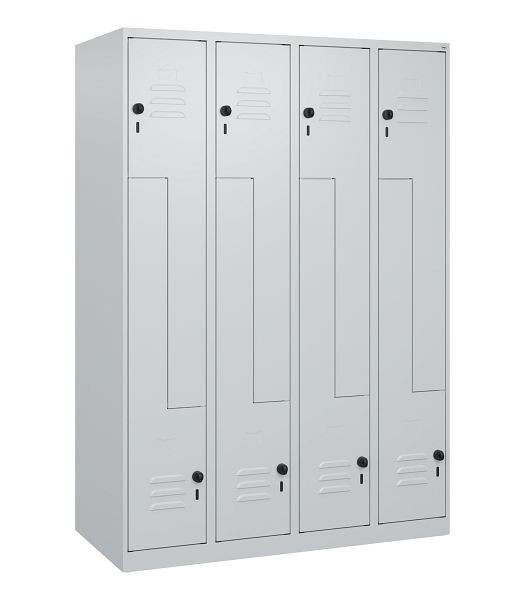 C+P Z-Spind Classic PLUS, 8 Abteile, 1700x1200x500mm, 7035/7035, Drehriegel, 0800037-408 S10027