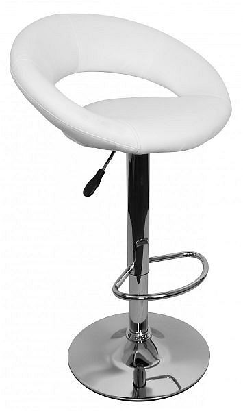 Amstyle barkruk Crete bekleding kunstleer wit, SPM2.132