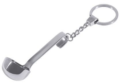 Contacto sleutelhanger pollepel met ketting en ring, 7654/001